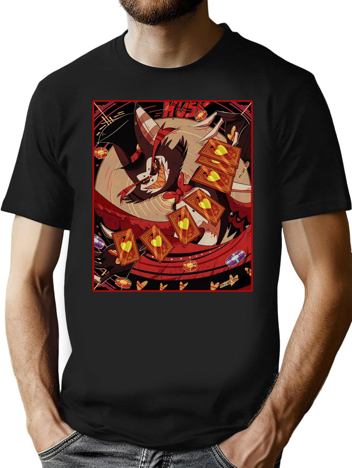 Husk HAZBIN Hotel Classic Premium Heavyweight Cotton T-Shirt - Black