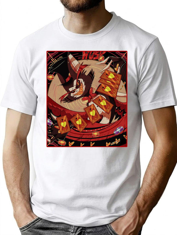Husk HAZBIN Hotel Classic Premium Heavyweight Cotton T-Shirt - White