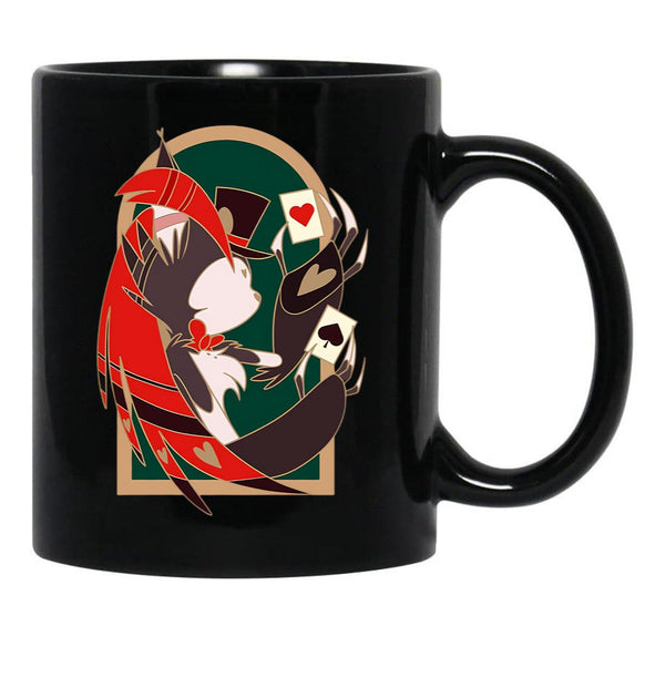 Husk Hazbin Hotel Black Coffee Mug, Gift Coffee Mug - Black