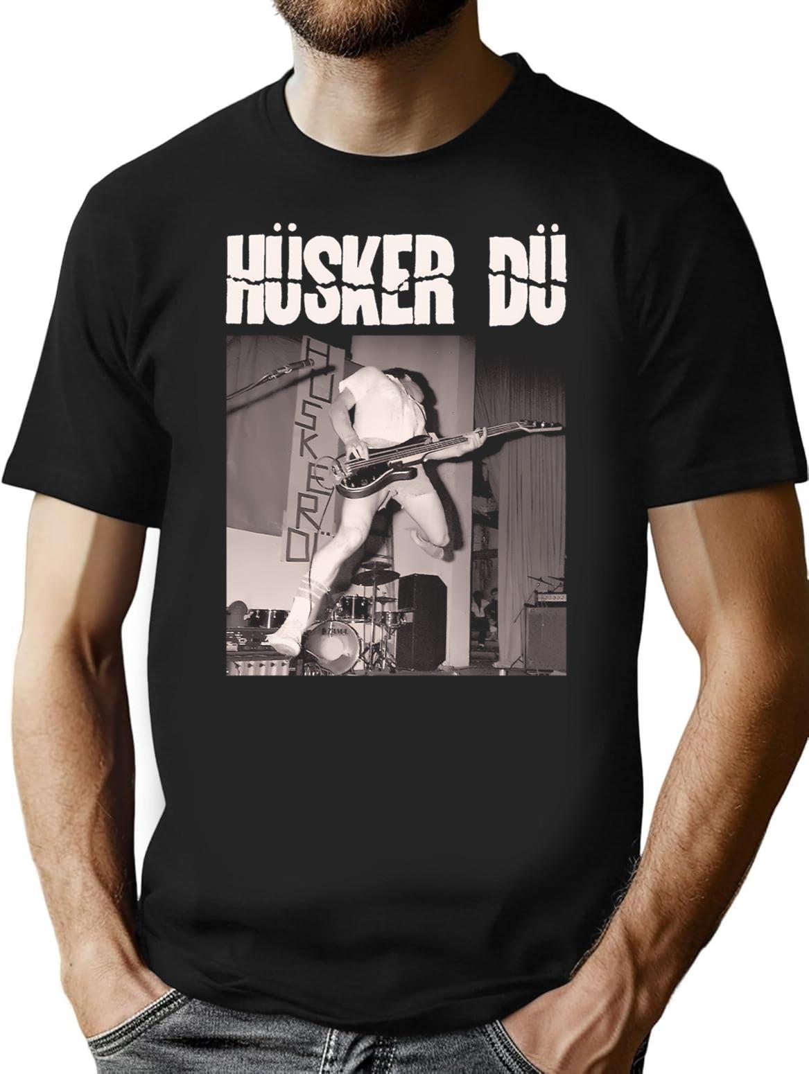 Husker Du Vintage T-Shirt for Men & Women, T-Shirts Graphic Tee - Black