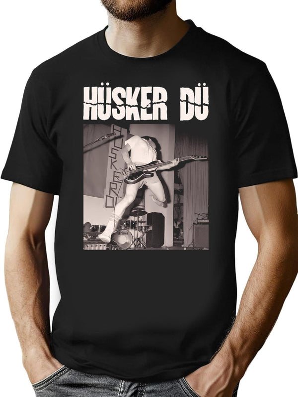 Husker Du Vintage T-Shirt for Men & Women, T-Shirts Graphic Tee - Black