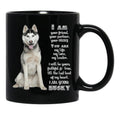 Husky Dog Lover Black Gift Coffee Mug - Black
