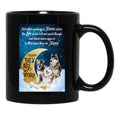 Husky Dog Meaning Quotes Black Coffee Mug, Gift Coffee Mug - Black