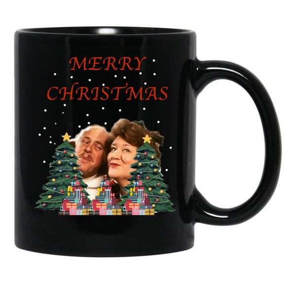 Hyacinth Bucket Christmas Black Coffee Mug, Gift Coffee Mug - Black