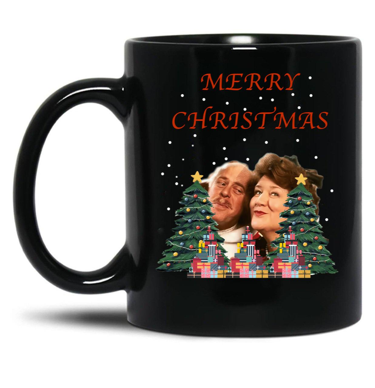 Hyacinth Bucket Christmas Black Coffee Mug, Gift Coffee Mug