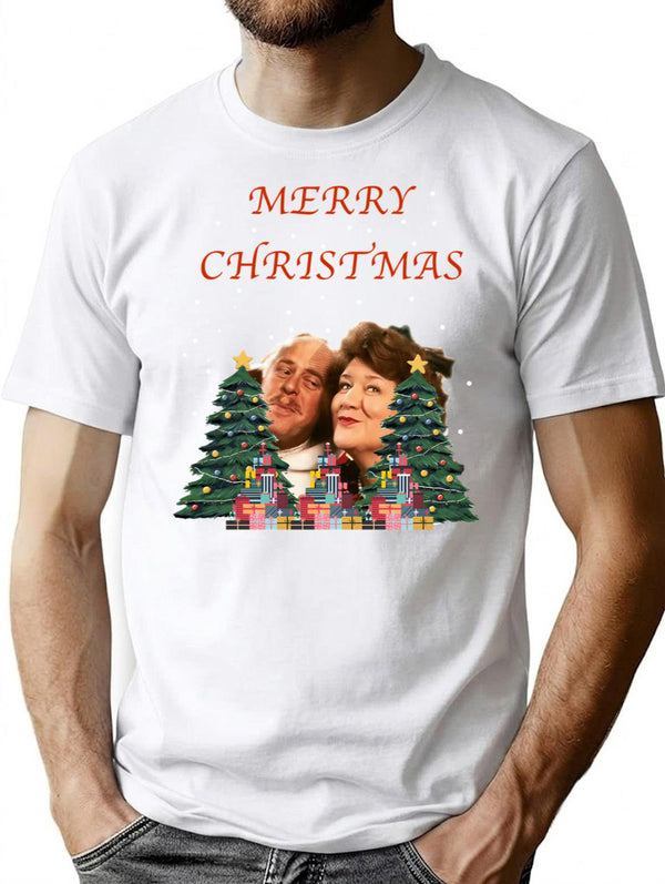 Hyacinth Bucket Christmas Premium Heavyweight Cotton T-Shirt - White
