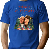 Hyacinth Bucket Christmas Premium Heavyweight Cotton T-Shirt - Blue