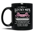 I Am A Lucky Son Because I'M Raised By A Freaking Awesome Mom Mother'S Day Black Gift Coffee Mug