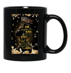 I Am The Daughter Of A King Black Gift Coffee Mug - Black
