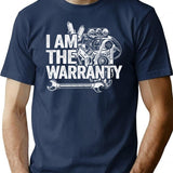 I Am The Warranty Funny Mechanic T-Shirt for Men & Women, T-Shirts Graphic Tee - Navy