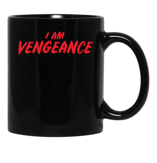 I Am Vengeance Black Coffee Mug, Gift Coffee Mug - Black