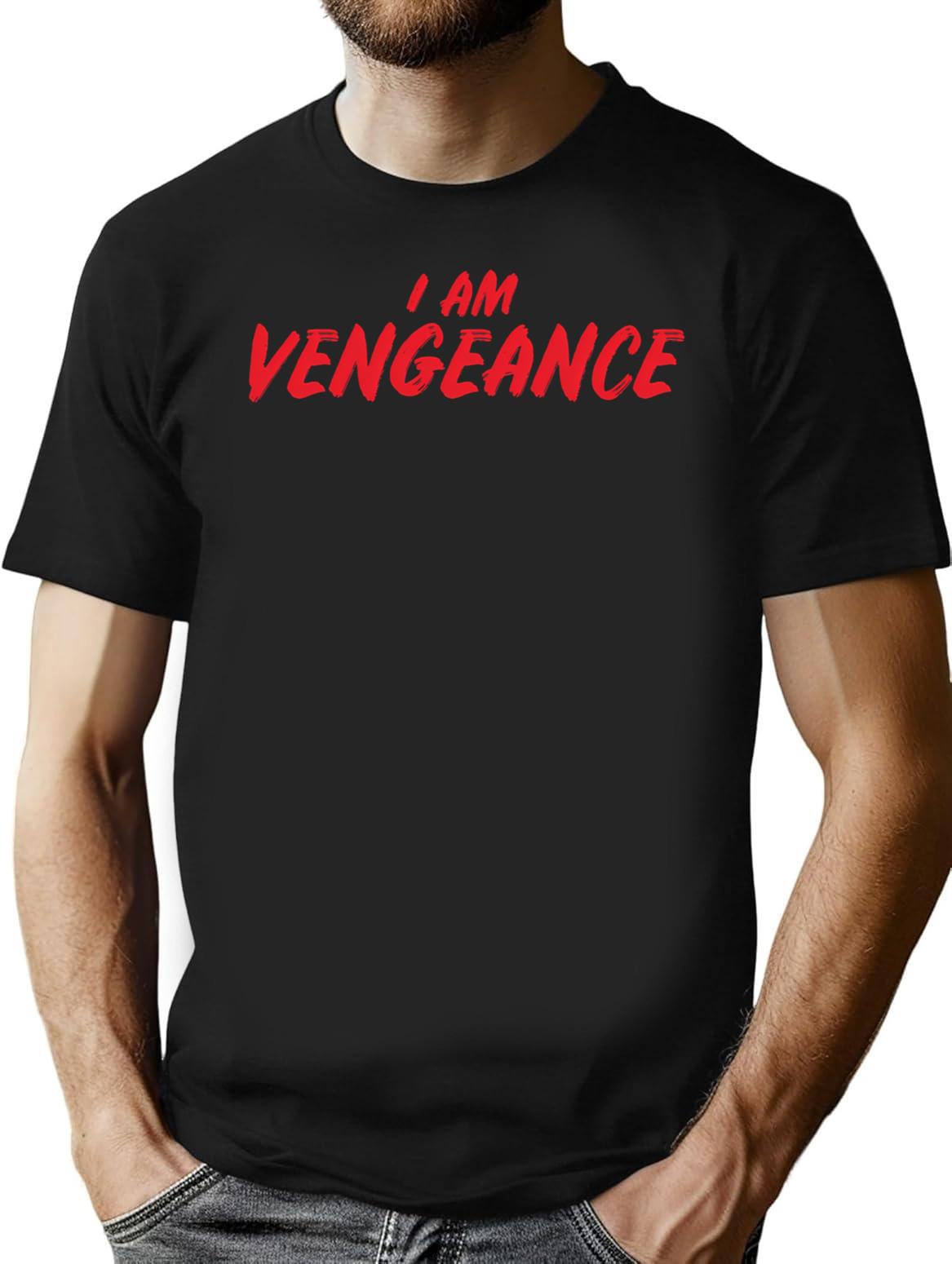 I Am Vengeance Premium Heavyweight Cotton T-Shirt - Black