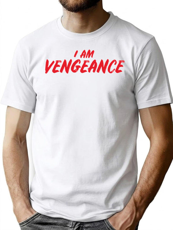 I Am Vengeance Premium Heavyweight Cotton T-Shirt - White
