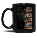 I Am Your Friend Yor Partner Your Black Cat Black Coffee Mug, Gift Coffee Mug