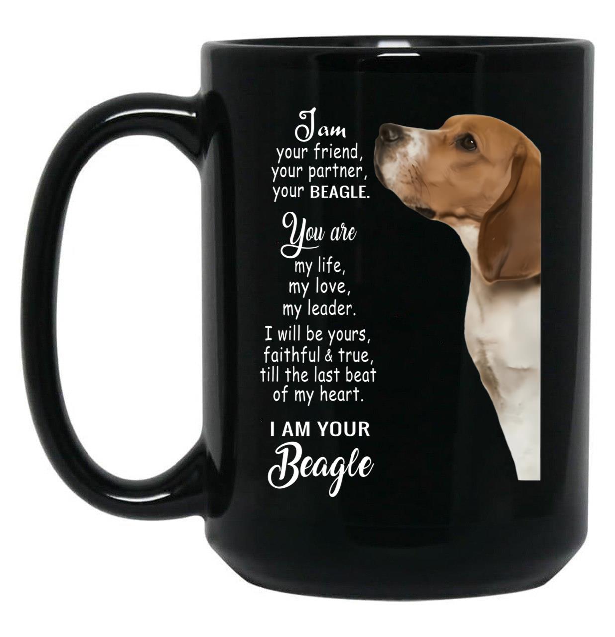 I Am Your Friend Your Partner Bealge Black Coffee Mug, Gift Coffee Mug