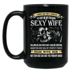 I Asked God For A Miracle He Sent Me My Freaking Sexy Wife Black Gift Coffee Mug