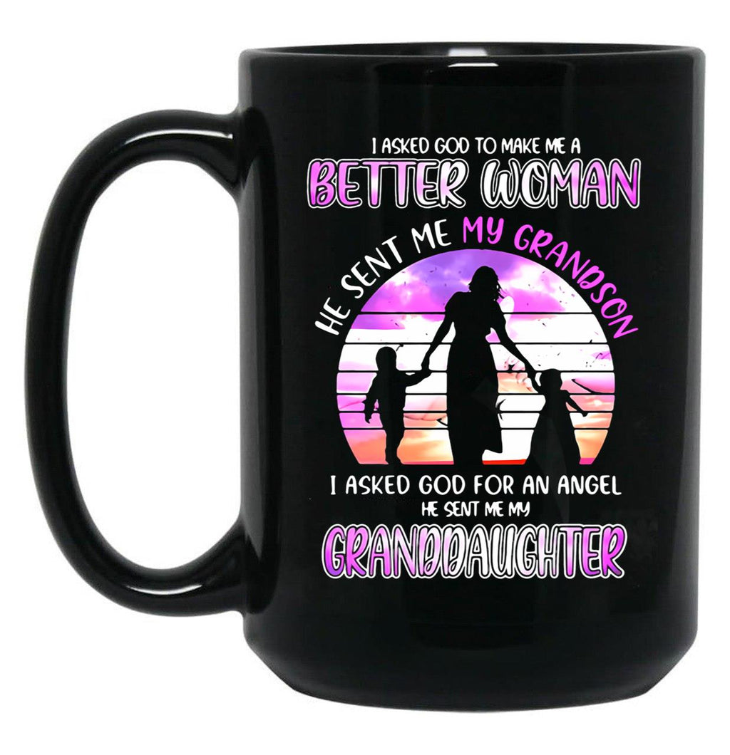 I Asked God To Make Me A Better Black Coffee Mug, Gift Coffee Mug