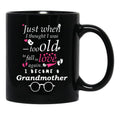 I Became Grandma Grandma Grandmother Black Coffee Mug, Gift Coffee Mug - Black