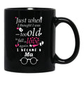 I Became Ma Grandma Grandmother Black Gift Coffee Mug - Black