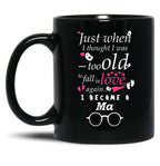 I Became Ma Grandma Grandmother Black Coffee Mug, Gift Coffee Mug