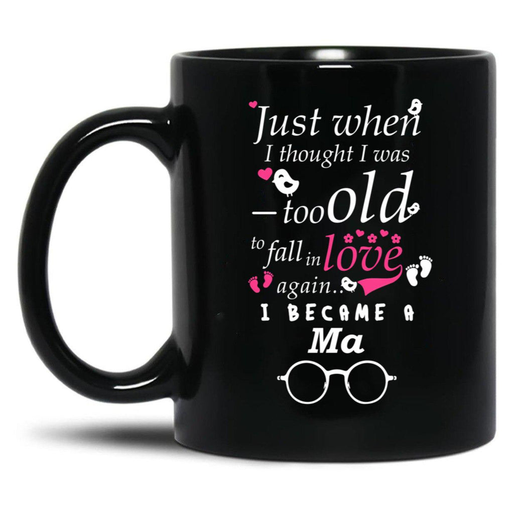 I Became Ma Grandma Grandmother Black Gift Coffee Mug