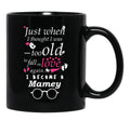 I Became Mamey Grandma Grandmother Black Coffee Mug, Gift Coffee Mug - Black