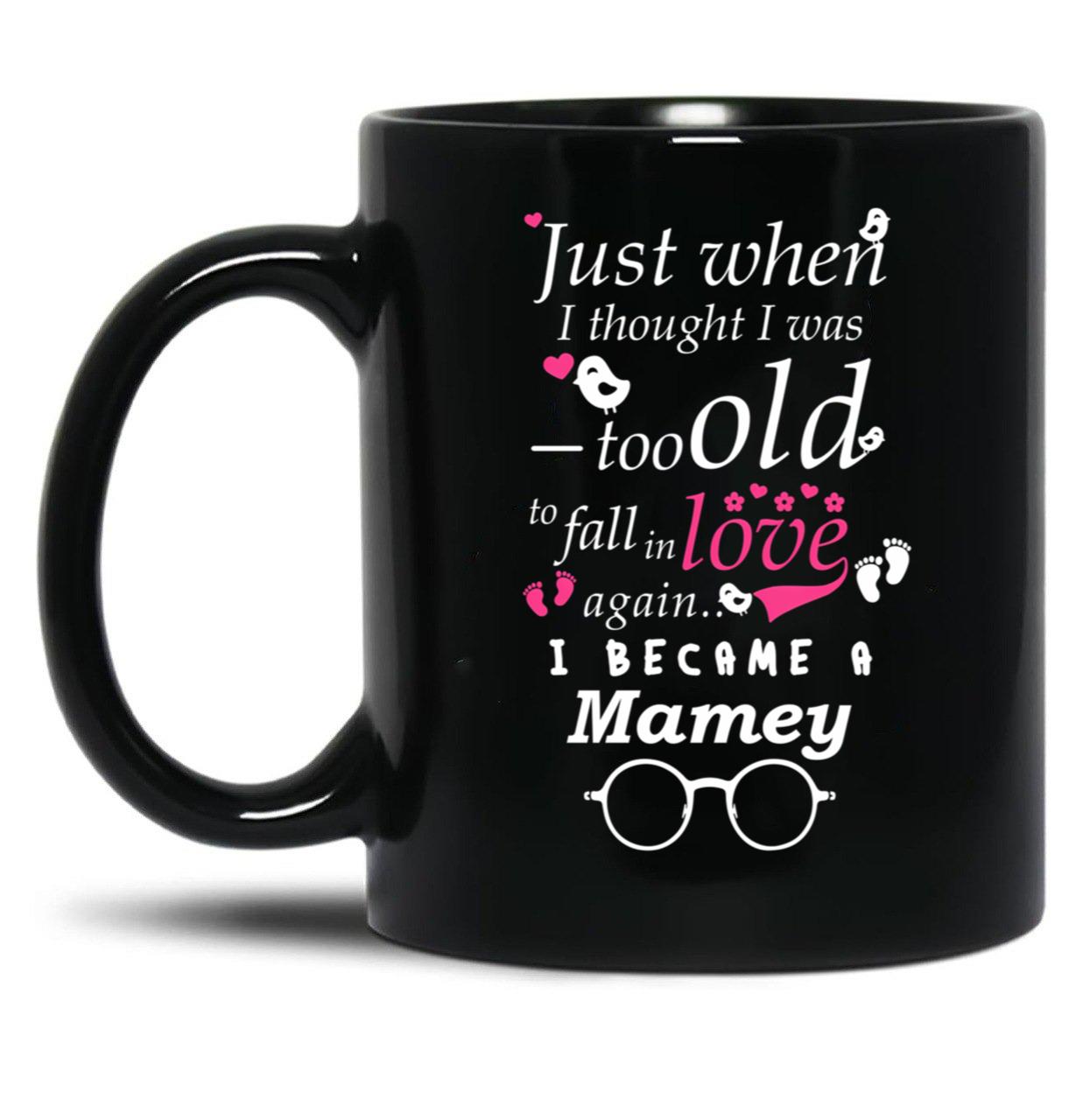 I Became Mamey Grandma Grandmother Black Coffee Mug, Gift Coffee Mug