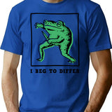 I Beg To Differ T-Shirt for Men & Women, T-Shirts Graphic Tee - Blue