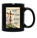 I Can Only Imagine Gift Jesus And White Lily Flower Black Coffee Mug, Gift Coffee Mug - Black