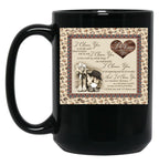 I Choose You To Do Life With Hand In Hand Side By Side - Love Black Gift Coffee Mug