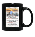 I Cross My Heart Lyrics - Old Couple Sunset - You Will Always Be The Miracle Black Coffee Mug, Gift Coffee Mug - Black
