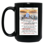 I Cross My Heart Lyrics - Old Couple Sunset - You Will Always Be The Miracle Black Coffee Mug, Gift Coffee Mug