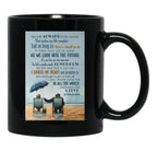 I Cross My Heart Lyrics - Seniors Who Love Each Other Black Gift Coffee Mug - Black