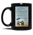I Cross My Heart Lyrics - Seniors Who Love Each Other Black Gift Coffee Mug