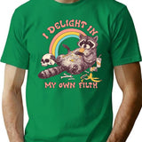 I Delight In My Own Filth T-Shirt for Men & Women, T-Shirts Graphic Tee - Green