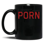 I Direct Midget Porn Funny Adult Humor Black Coffee Mug, Gift Coffee Mug