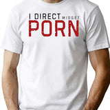 I Direct Midget Porn Funny Adult Humor Premium Heavyweight Cotton T-Shirt - White