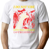 I Do Not Vibe With This Universe Giraffe T-Shirt for Men & Women, T-Shirts Graphic Tee - White