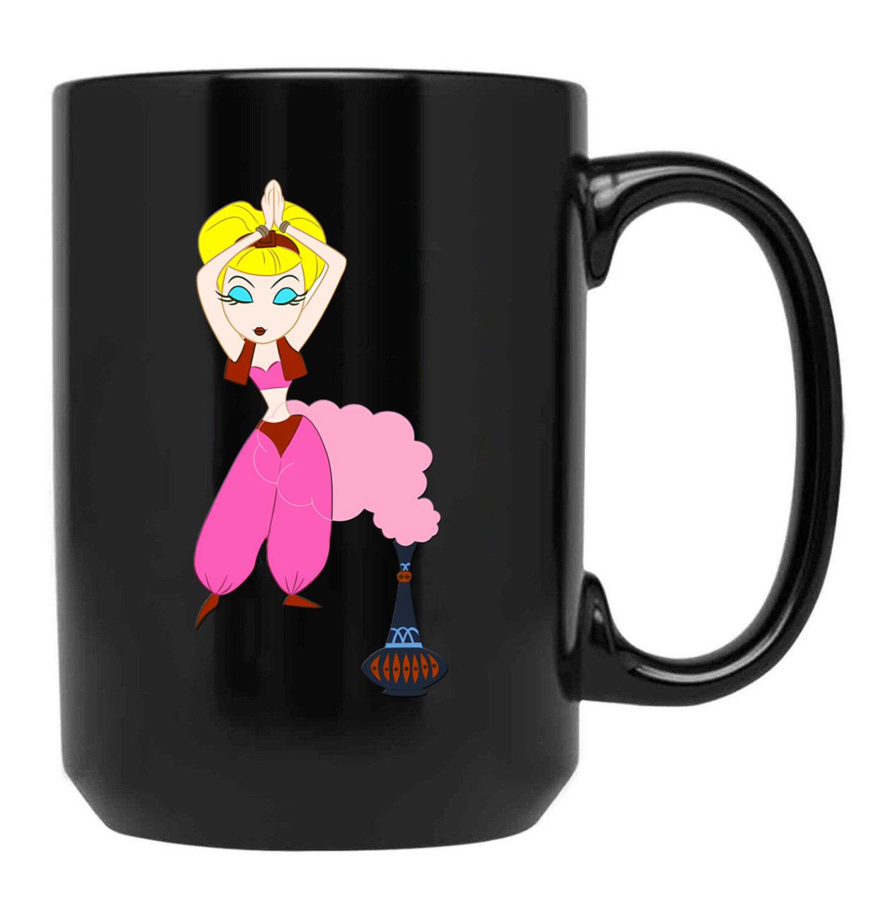 I Dream Of Jeannie Black Coffee Mug, Gift Coffee Mug