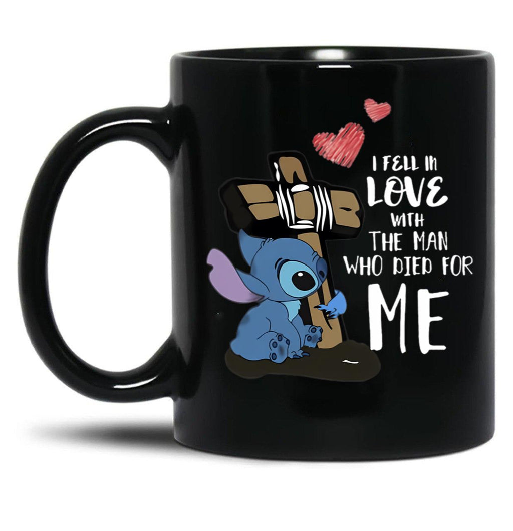 I Fe Ll In L O Ve W Ith T He M A N W Ho Di E D Fo R M E St Itc H Black Gift Coffee Mug