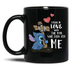 I Fe Ll In L O Ve W Ith T He M A N W Ho Di E D Fo R M E St Itc H Black Gift Coffee Mug