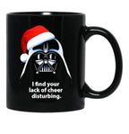 I Find Lack Of Cheer Disturbing Christmas Black Coffee Mug, Gift Coffee Mug - Black