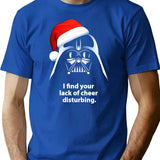 I Find Lack Of Cheer Disturbing Christmas Premium Heavyweight Cotton T-Shirt - Blue
