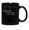 I Get My Attitude From My Freaking Awesome Mom Funny Mom Love Gift Black Gift Coffee Mug - Black