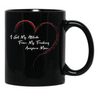 I Get My Attitude From My Freaking Awesome Mom Funny Mom Love Gift Black Gift Coffee Mug - Black