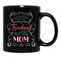 I Get My Attitude From My Freaking Awesome Mom Gift For Girls Black Coffee Mug, Gift Coffee Mug - Black