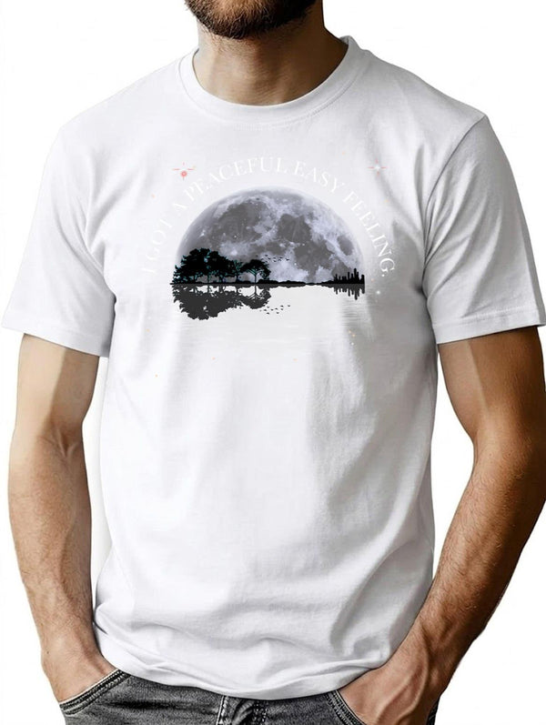 I Got A Peaceful Easy Feeling T-Shirt for Men & Women, T-Shirts Graphic Tee - White
