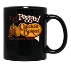 I Got Pegged At Cracker Barrel Old Country Store I Got Pegged At Cracker Black Coffee Mug, Gift Coffee Mug - Black