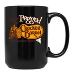 I Got Pegged At Cracker Barrel Old Country Store I Got Pegged At Cracker Black Coffee Mug, Gift Coffee Mug