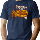 I Got Pegged At Cracker Barrel Old Country Store I Got Pegged At Cracker Premium Heavyweight Cotton T-Shirt - Navy